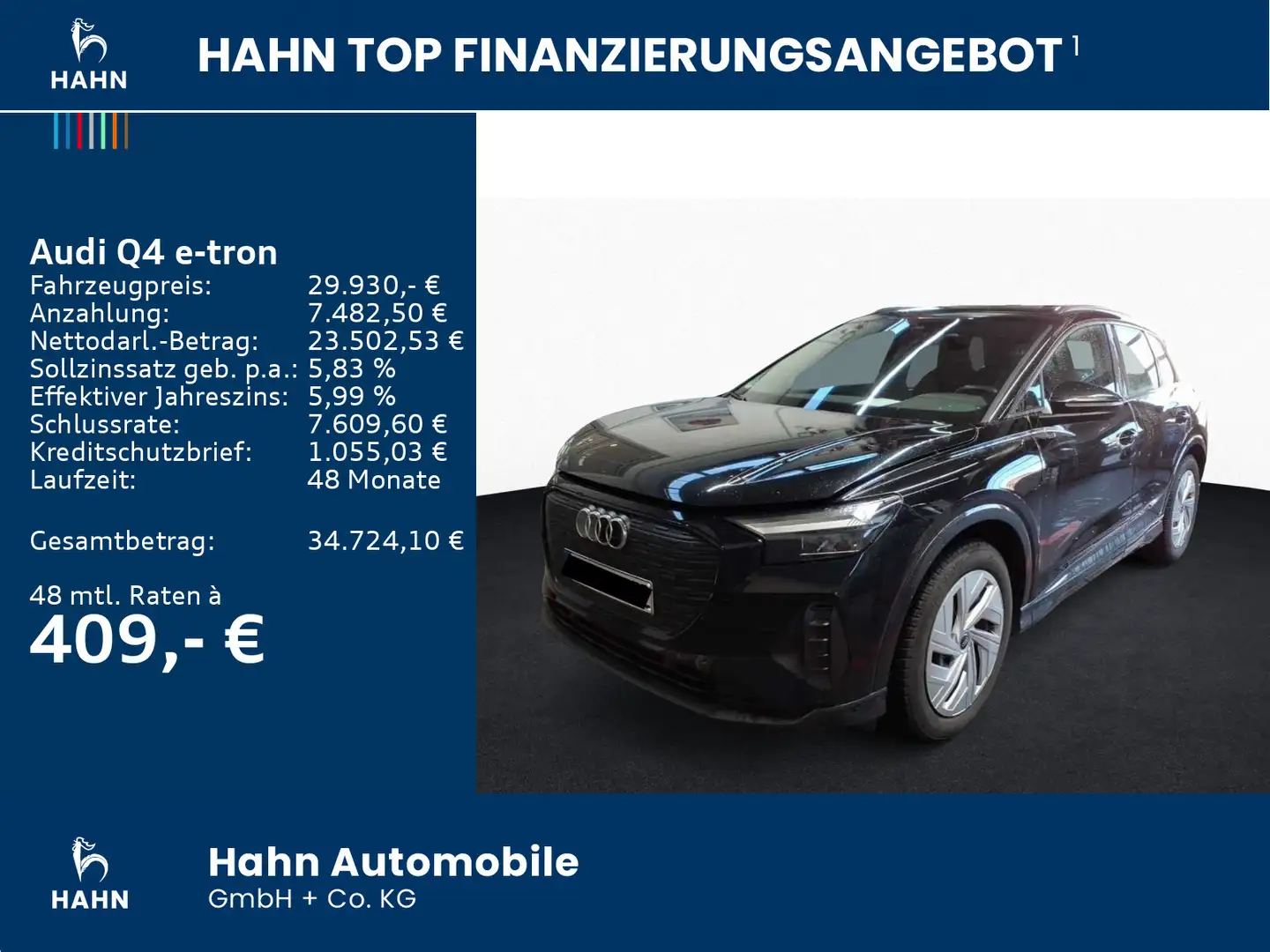 Audi Q4 e-tron Q4 40 e-tron Advanced Navi Keyless Tempo Sitzh Schwarz - 2
