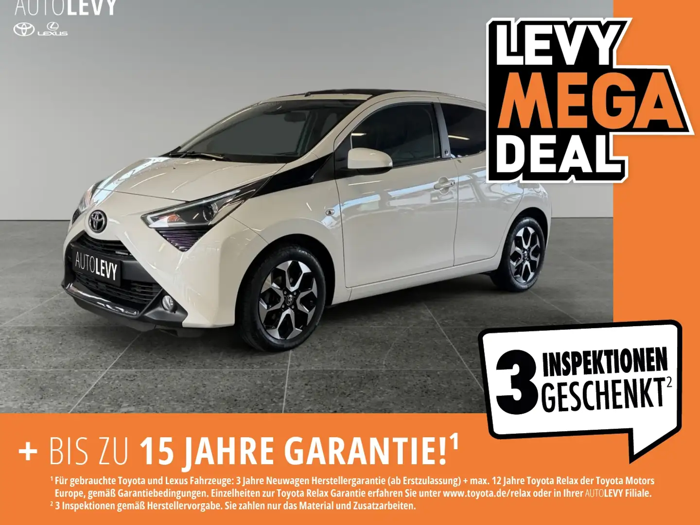 Toyota Aygo 1.0 Team D *SKY+SMART+PRIVACY* Weiß - 1