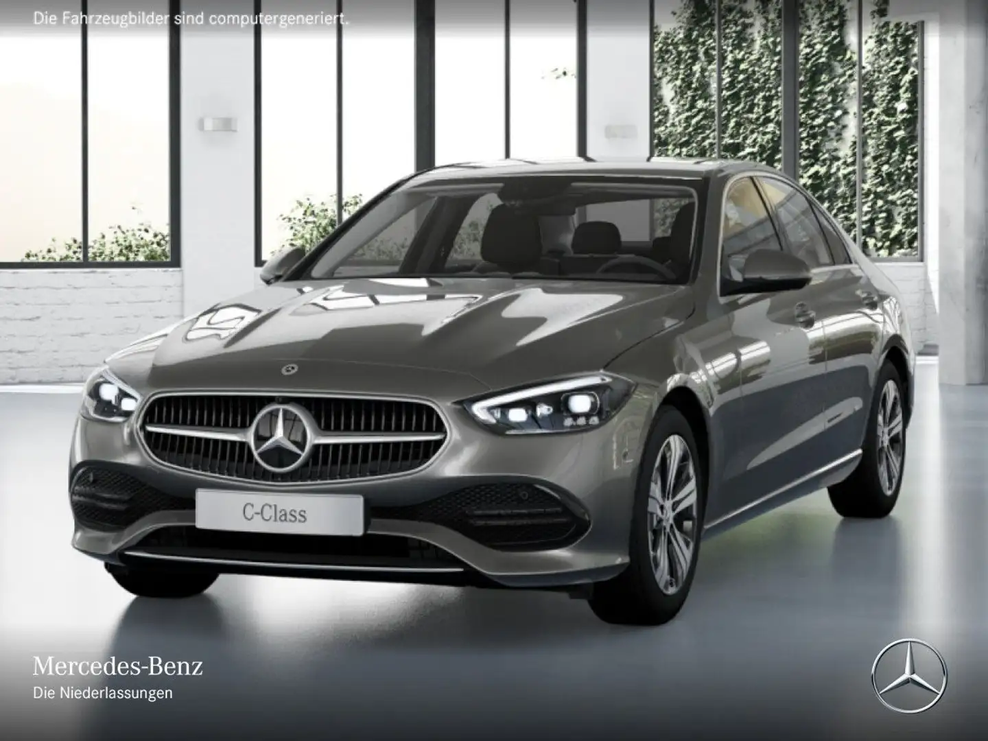 Mercedes-Benz C 220 d AVANTG+360+AHK+KEYLESS+9G Silber - 2