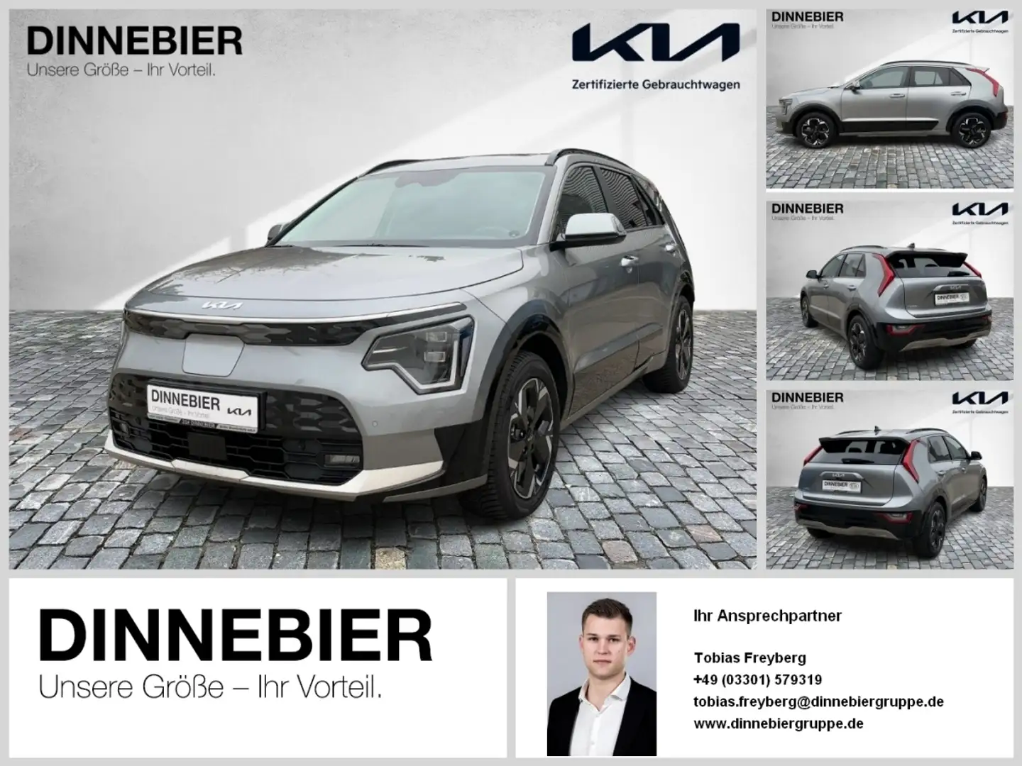 Kia Niro Inspiration LED+Glasdach+Navi+Kamera+SHZ Grau - 1
