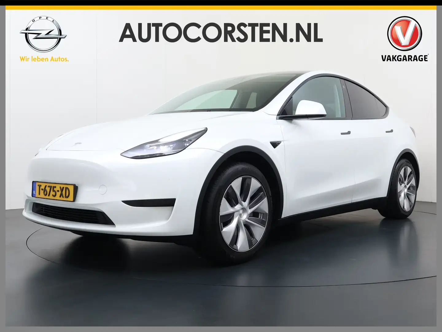 Tesla Model Y RWD Warmtepomp LFP-Accu Leer Lmv Camera's Pano-dak Blanc - 1