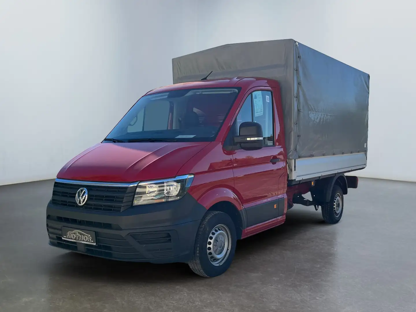Volkswagen Crafter 35 Pritsche MR 2.0TDI PlaneSpiegel Klima Rot - 2