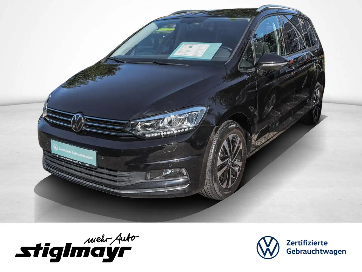 Volkswagen Touran UNITED 1.5 TSI ACC+LED+NAVI+SITZHG+PDC Noir - 1