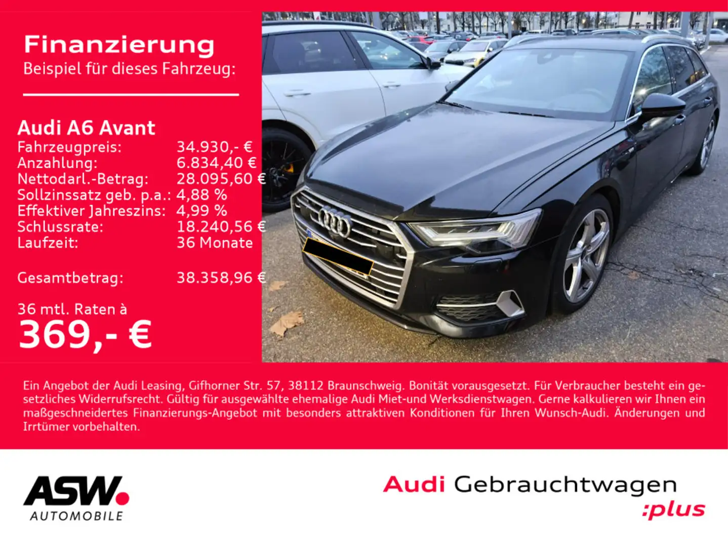 Audi A6 sport 50TFSI e quattro NAVI MATRIX AHK Schwarz - 1