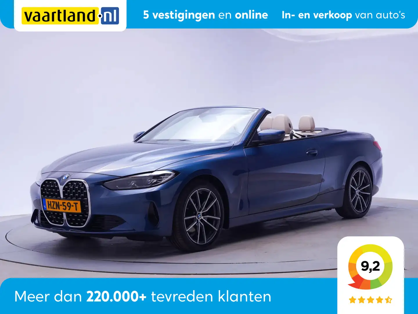 BMW 420 4-serie Cabrio 420i High Executive Sport Aut. [ Le Blauw - 1