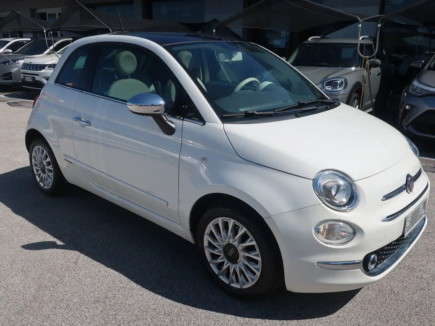 Fiat 500 500 1.2 Lounge 69cv Blanc - 2