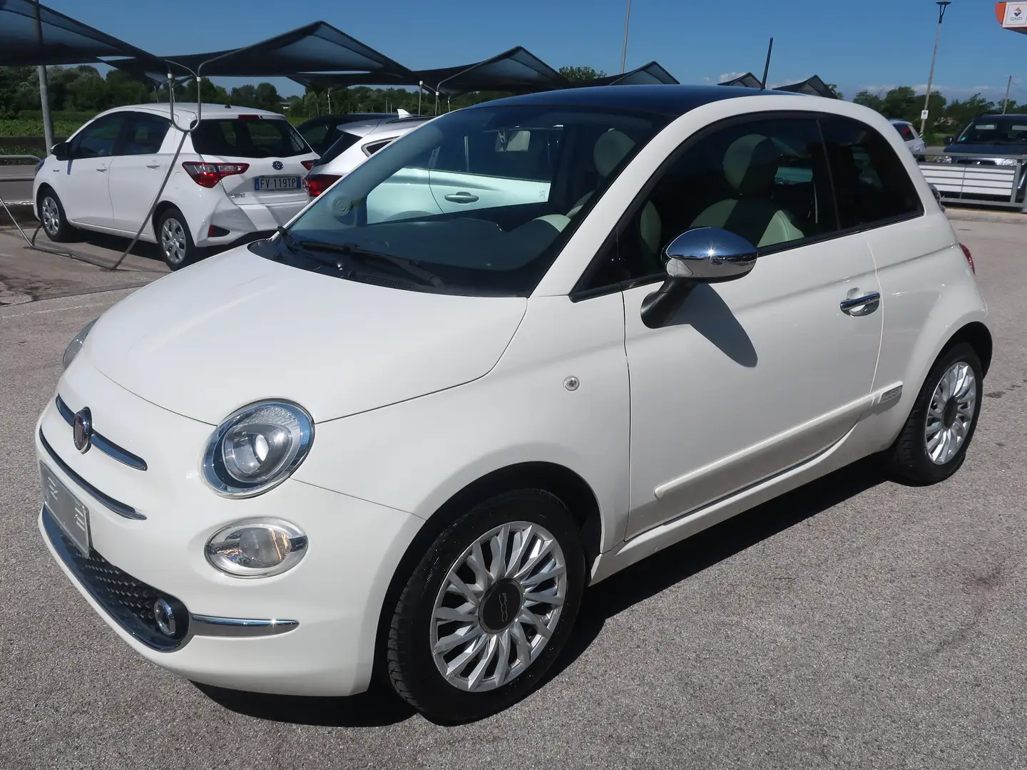 Fiat 500 500 1.2 Lounge 69cv Blanc - 1