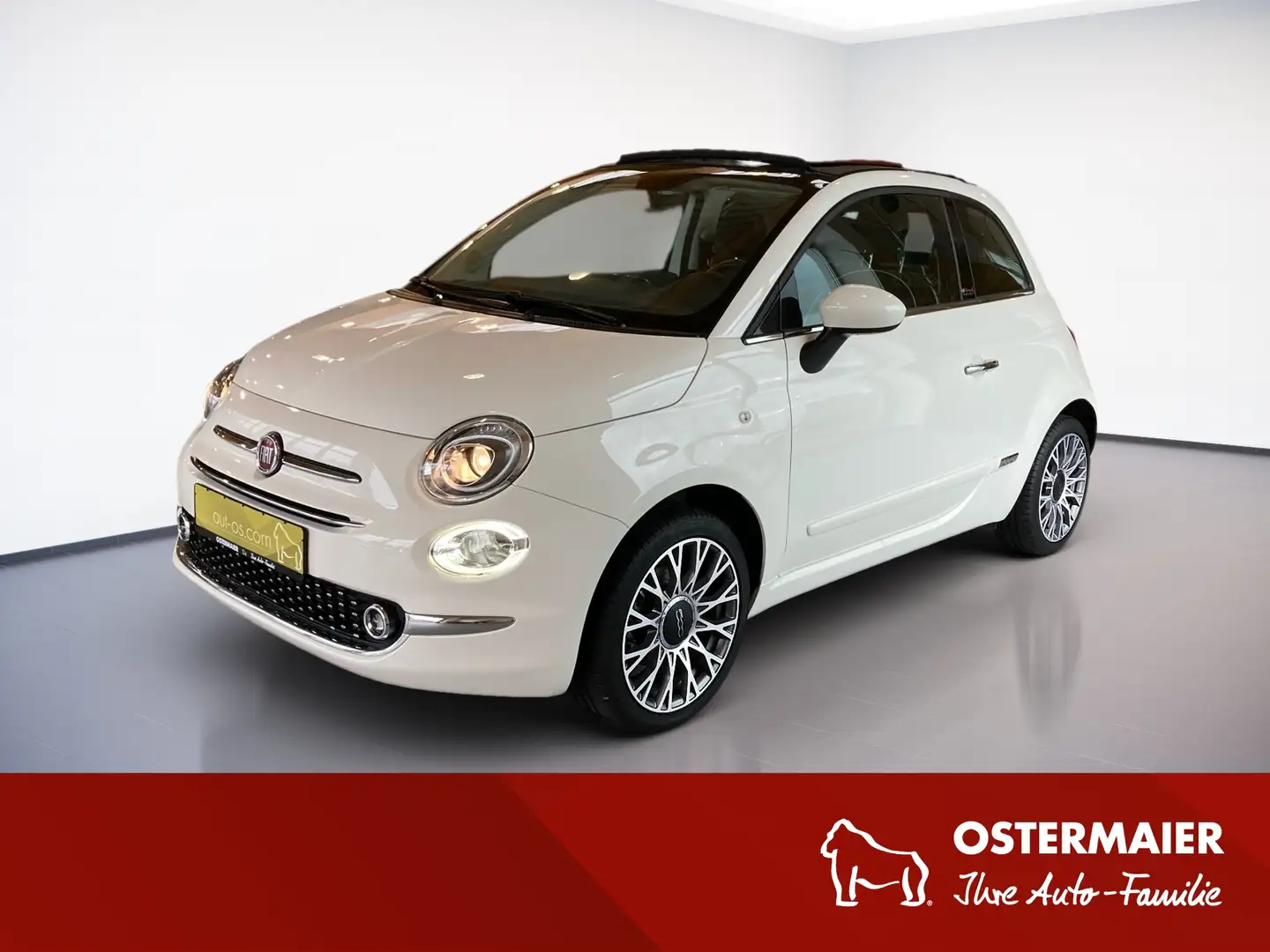 Fiat 500C 500 Cabriolet Lounge 1.2 8V CityP.KomfortP.BremsA. Blanc - 1