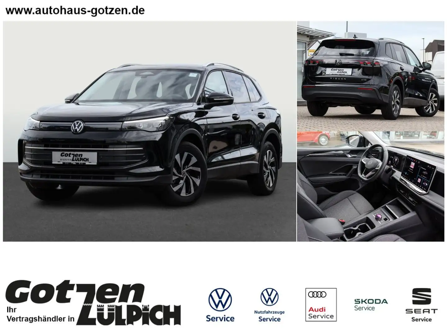 Volkswagen Tiguan 1.5 eTSI 110 kW Life DSG PDC LED-Plus Klima Schwarz - 1