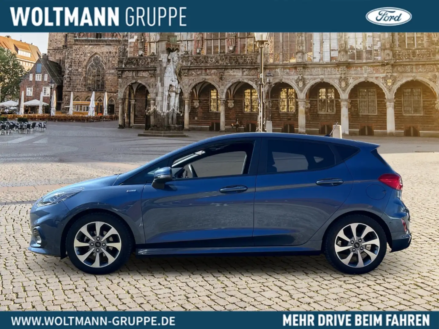 Ford Fiesta ST-Line 1.0 EcoBoost M-Hybrid Navi LED ACC Klimaau Azul - 2