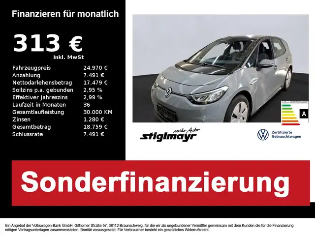 Volkswagen ID.3 Pro Performance 62 kWh+LED+NAVI+SITZHZG