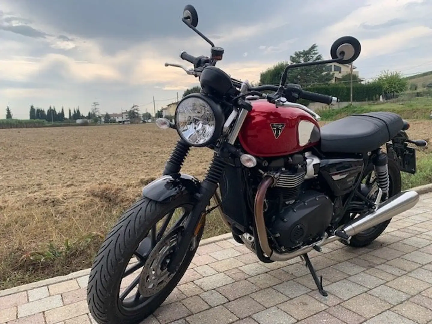 Triumph Speed Twin 900 chrome edition col. red hopper Roşu - 2