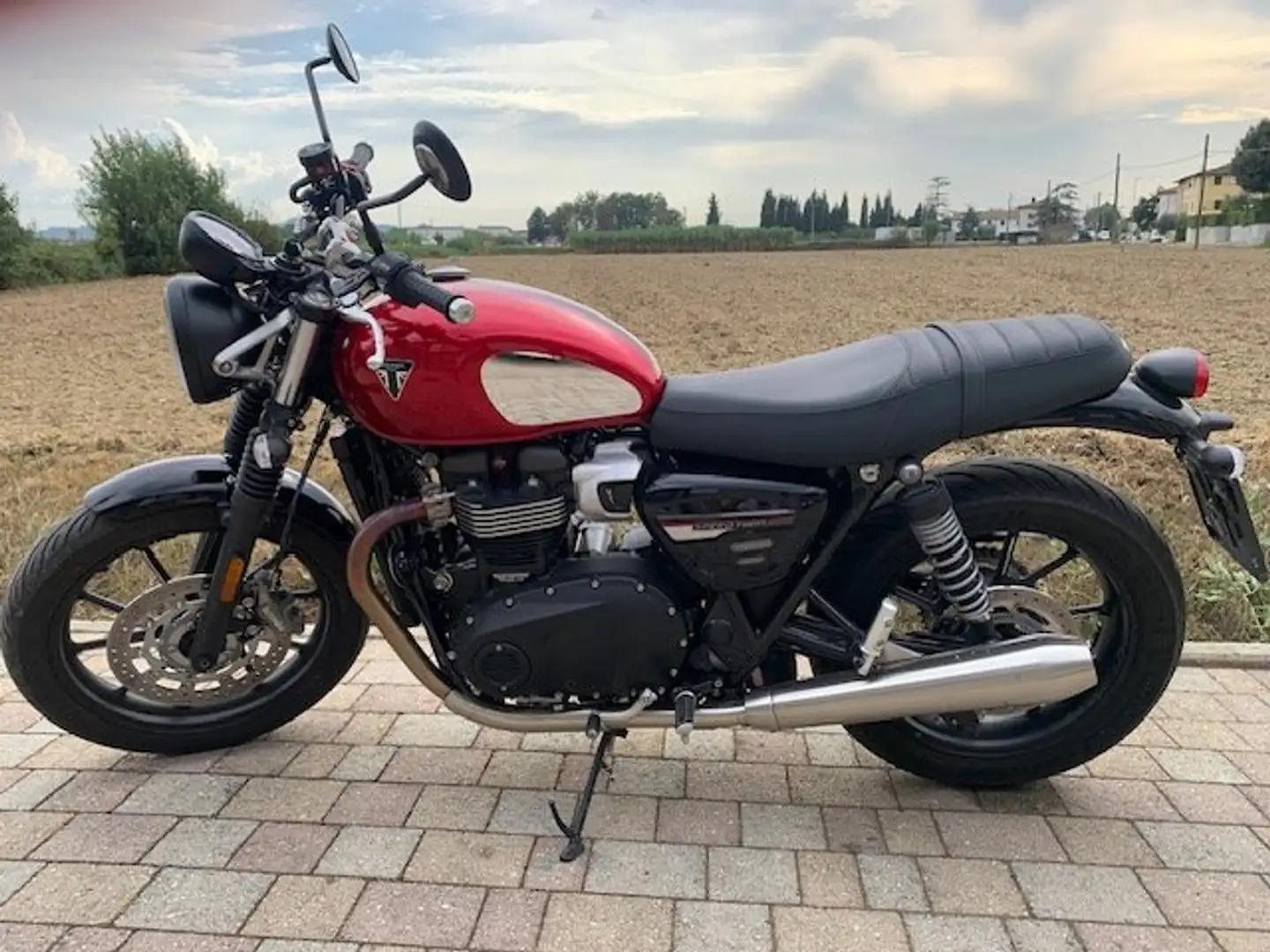 Triumph Speed Twin 900 chrome edition col. red hopper Roşu - 1
