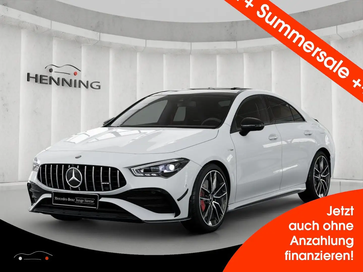 Mercedes-Benz CLA 35 AMG 4M Night Aero Pano Burm Distronic 19" Alb - 1