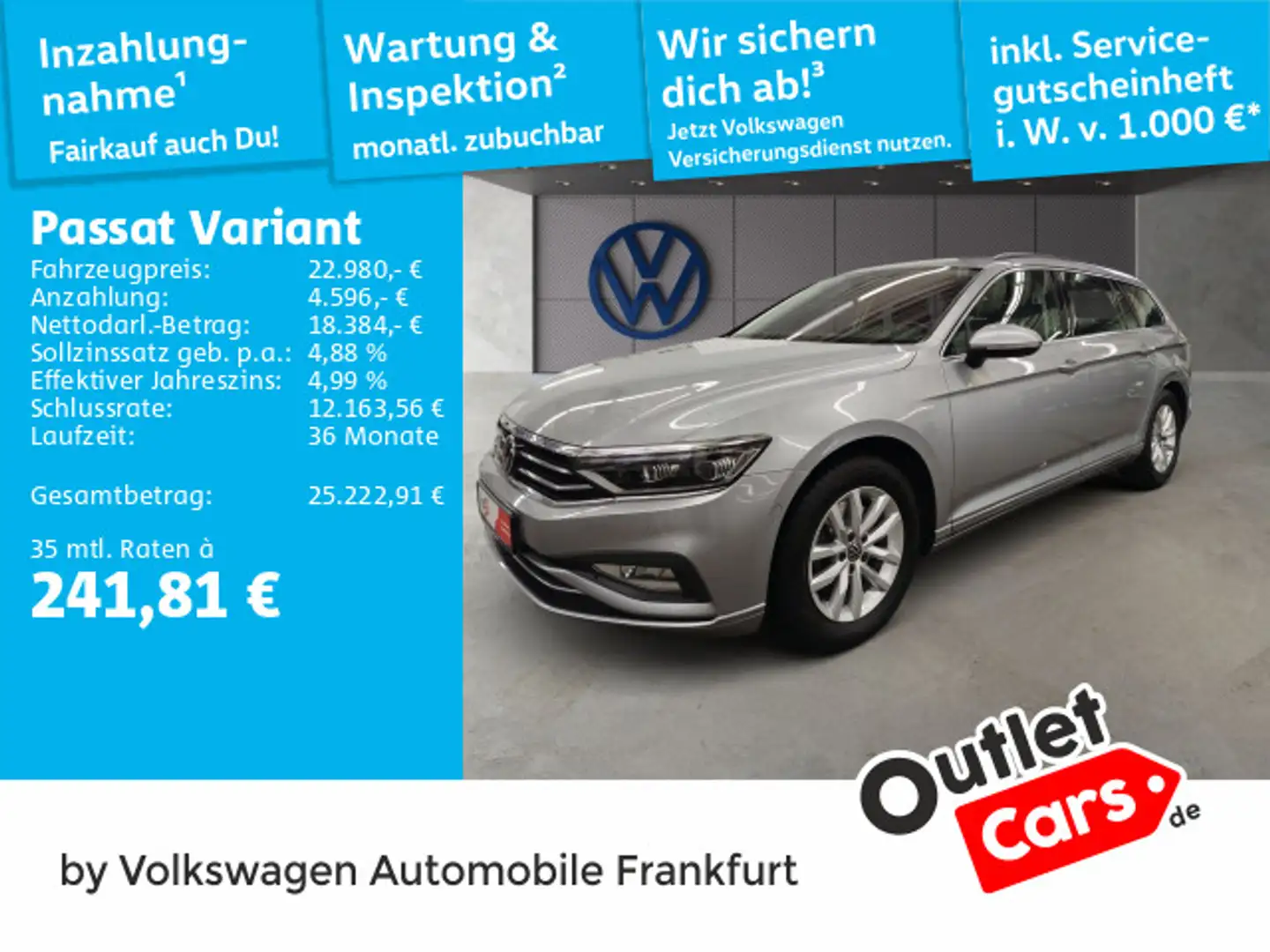 Volkswagen Passat Variant 2.0 TDI Business IQ.Light Navi AC Argent - 1