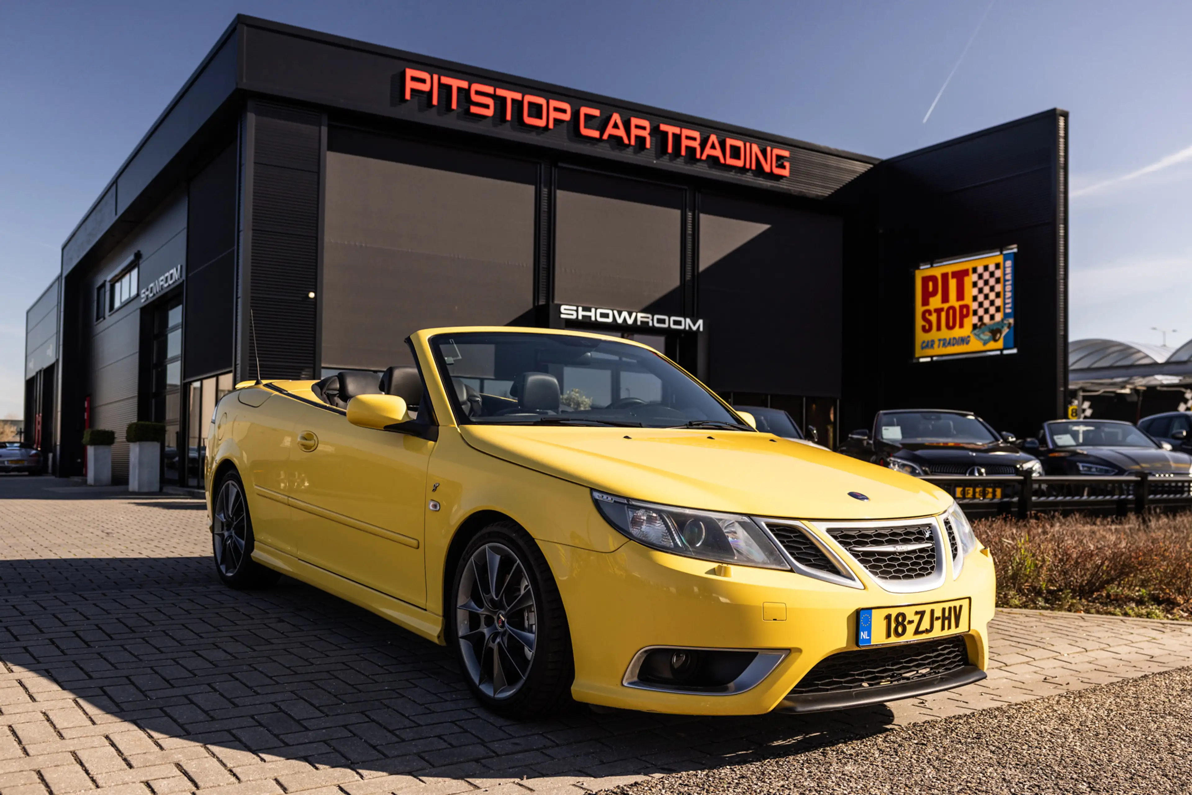 Saab 9-3 Cabrio 2.0T Aero, Monte Carlo Yellow, Memory, Hirs