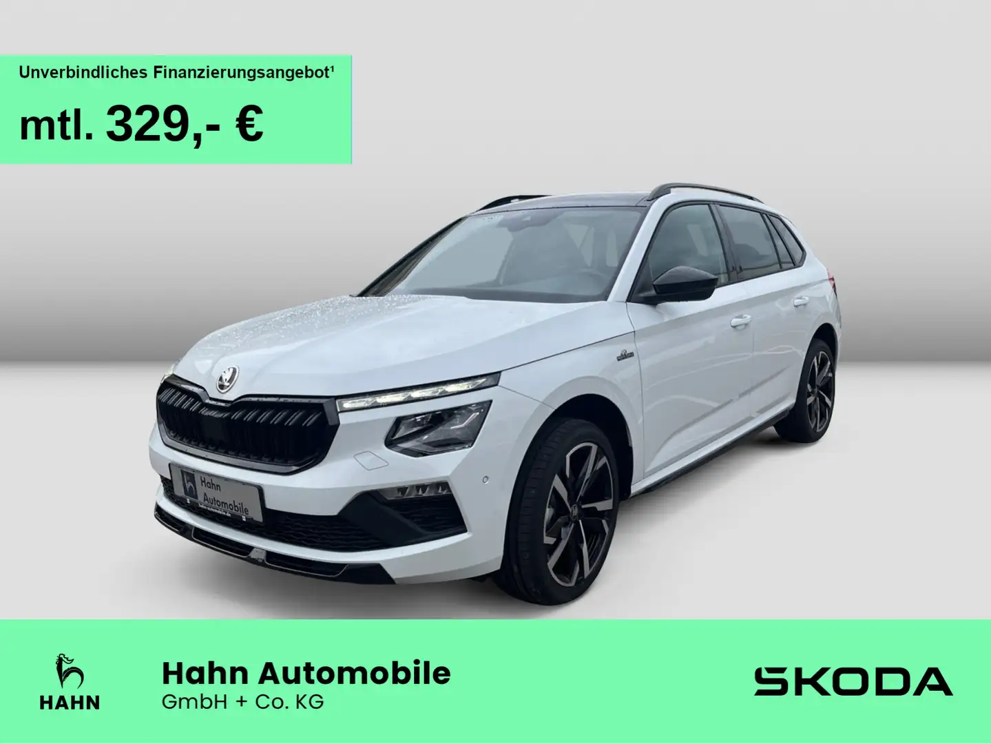 Skoda Kamiq Monte Carlo 1,5 TSI DSG AHK Infotainment + Weiß - 1