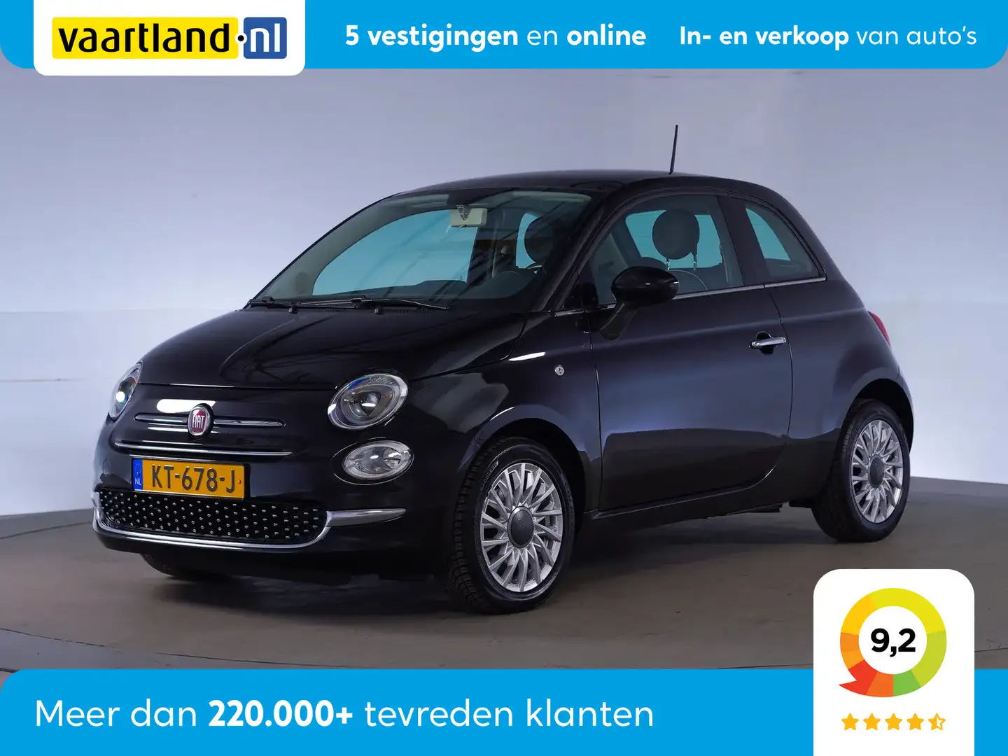 Fiat 500 0.9 TwinAir Turbo Lounge [ Panorama Touchscreen LM Noir - 1