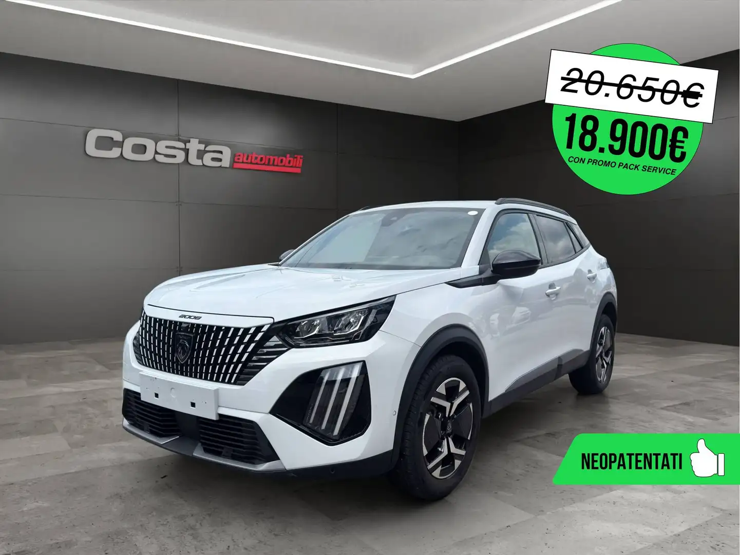 Peugeot 2008 2ª serie PureTech 100 S&S Allure Bianco - 1