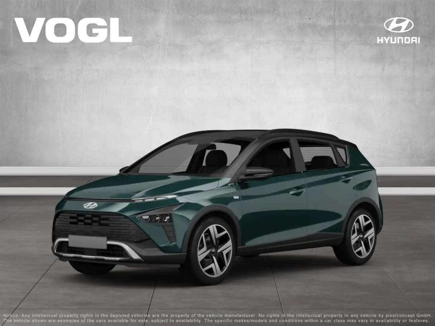 Hyundai BAYON FL MY25 1.0 T-GDI 100PS MT 2WD Select Grün - 1