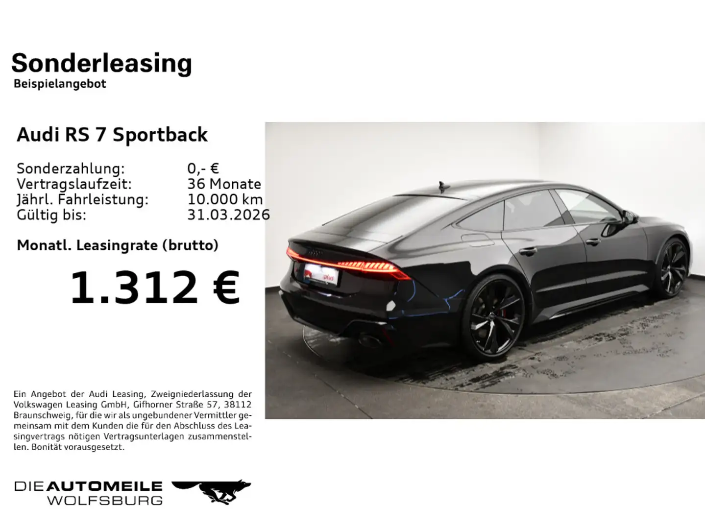 Audi RS7 4.0 TFSI quattro tiptronic perfor Schwarz - 2
