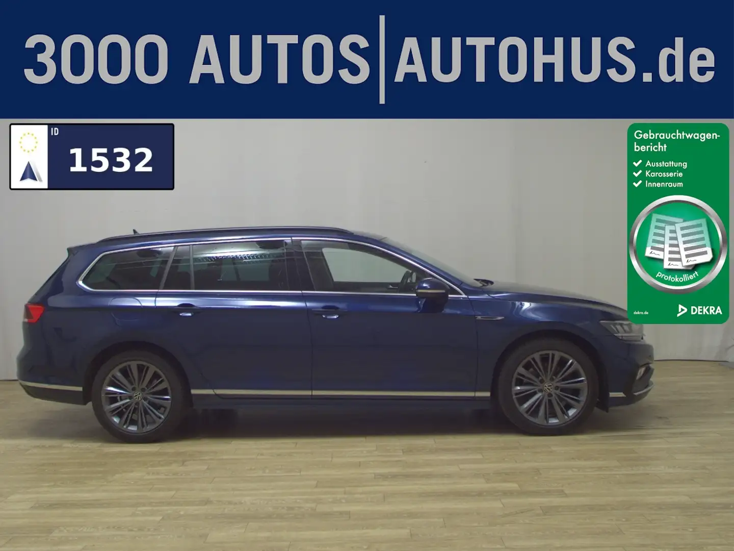 Volkswagen Passat Var. 2.0 TDI 4M R-Line Navi AID LED ACC Kék - 1