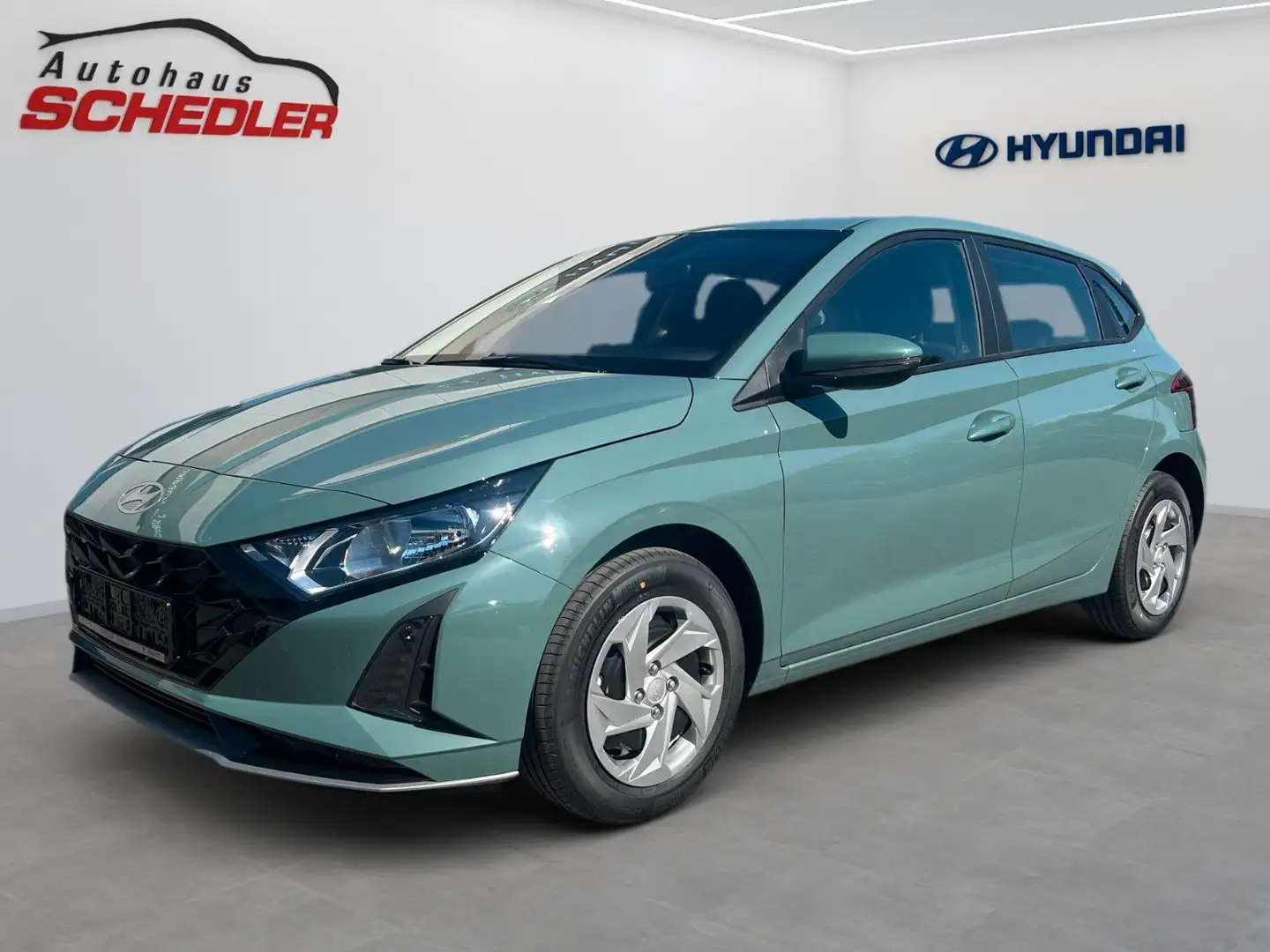 Hyundai i20 Select 1.0 T-GDI 100PS+NAVI+FUNKTIONSP. Grün - 1