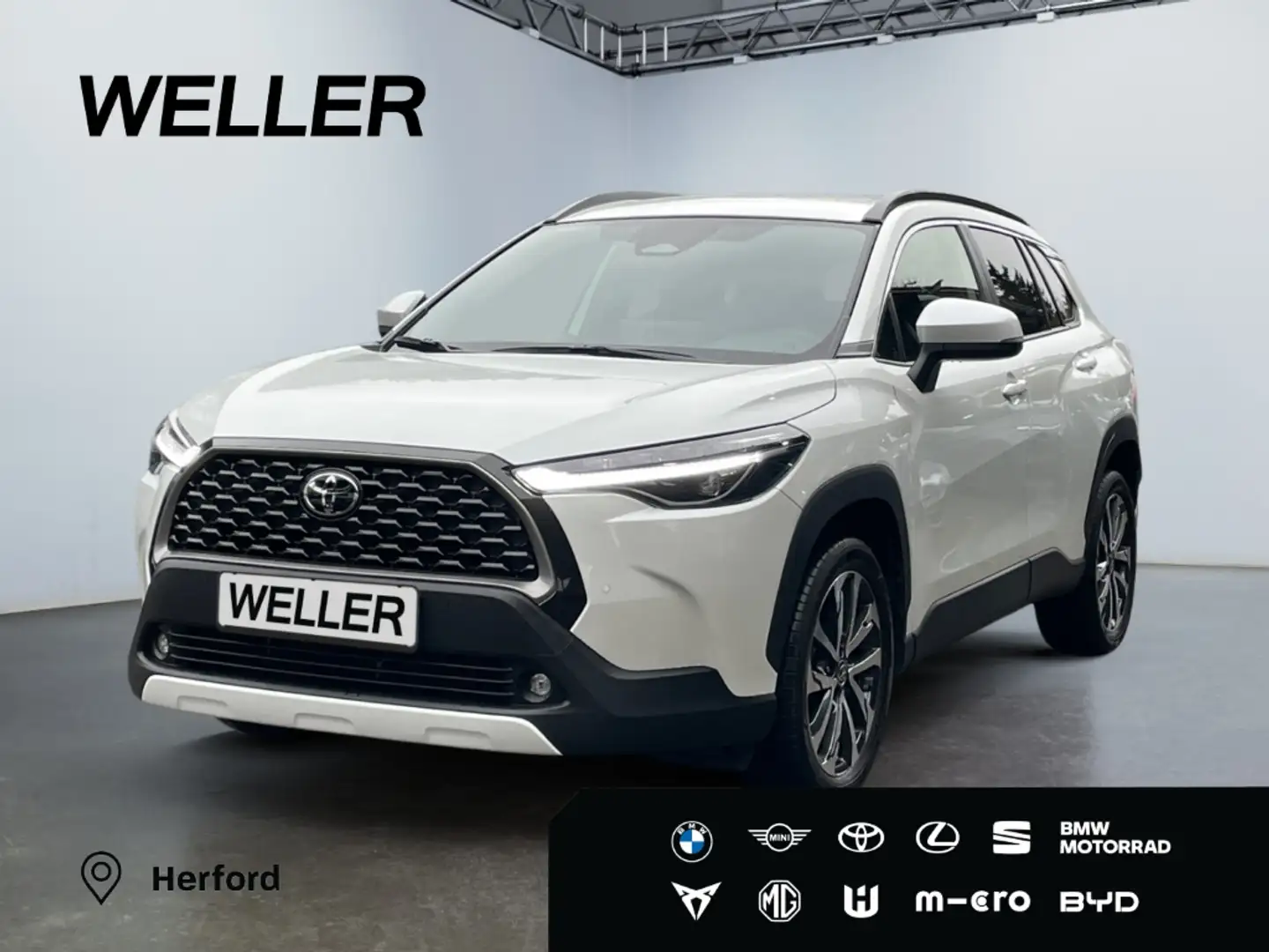 Toyota Corolla Cross Hybrid 1.8 Team D *LED*ACC*CAM*PDC* Blanc - 1