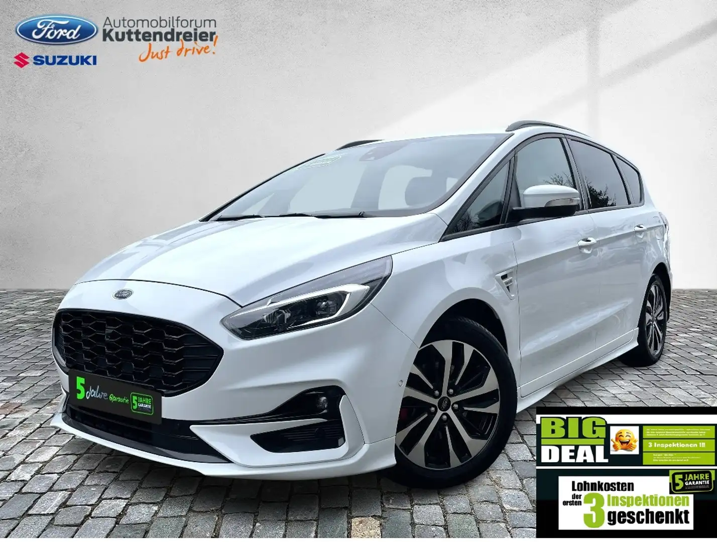 Ford S-Max ST-Line Navi 2xKamera Voll-LED ACC Sitzheiz Blanc - 2