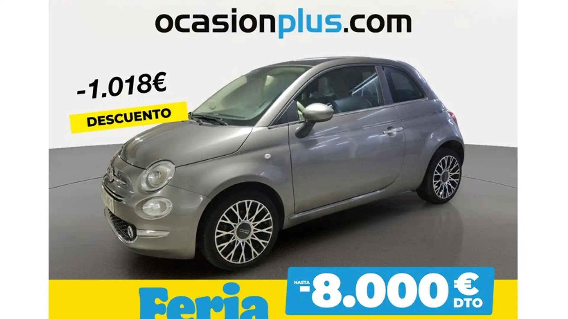 Fiat 500 1.0 Hybrid Dolcevita 52kW Gris - 1