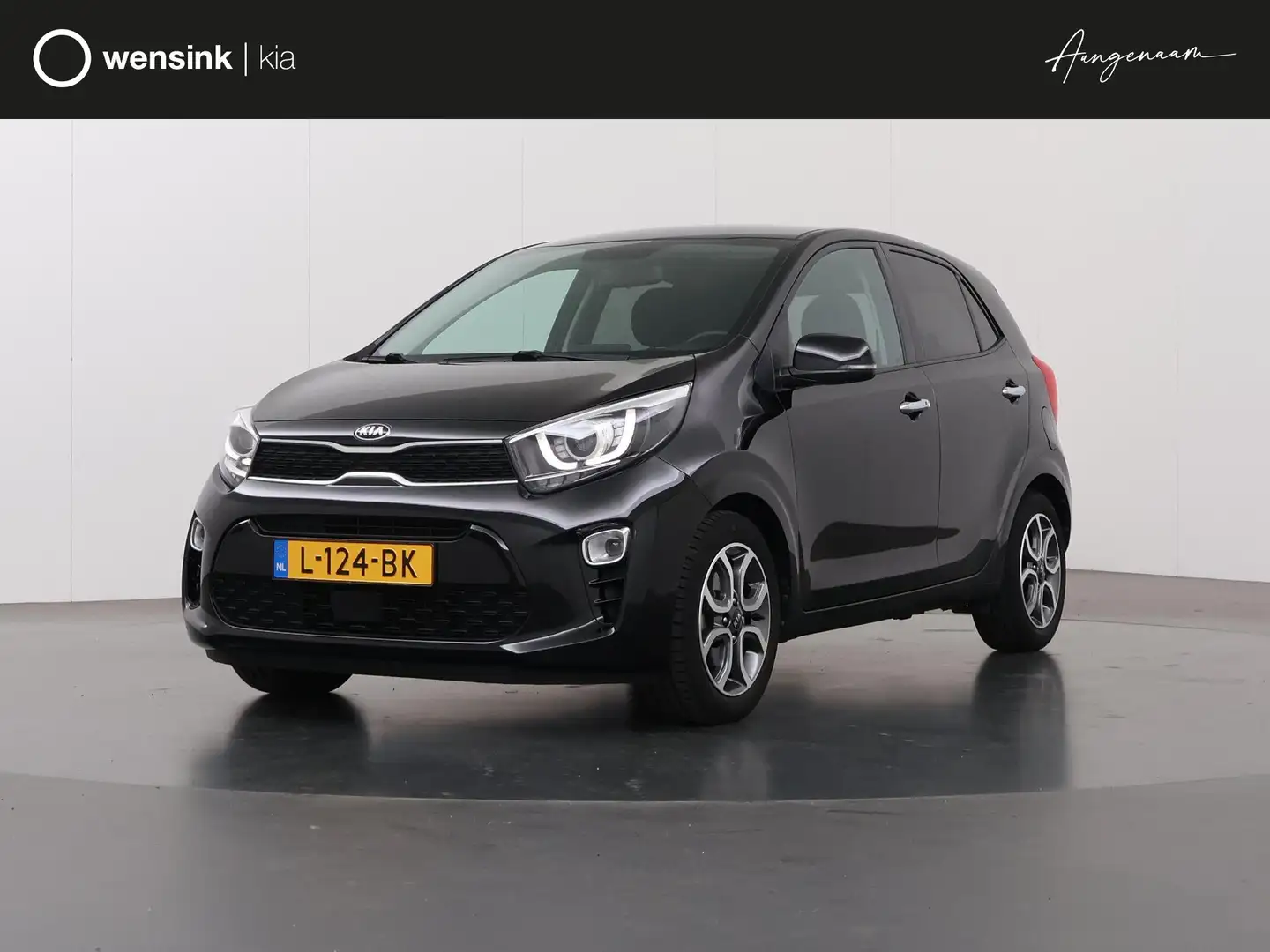 Kia Picanto 1.0 DPi DynamicPlusLine | Navigatie | Parkeercamer Zwart - 1