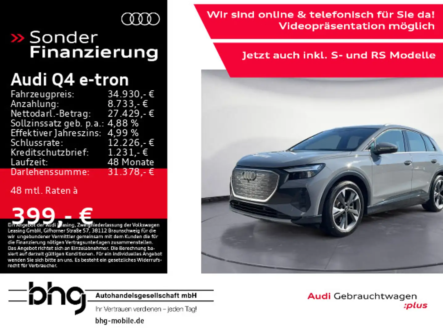 Audi Q4 e-tron 40 Grigio - 1