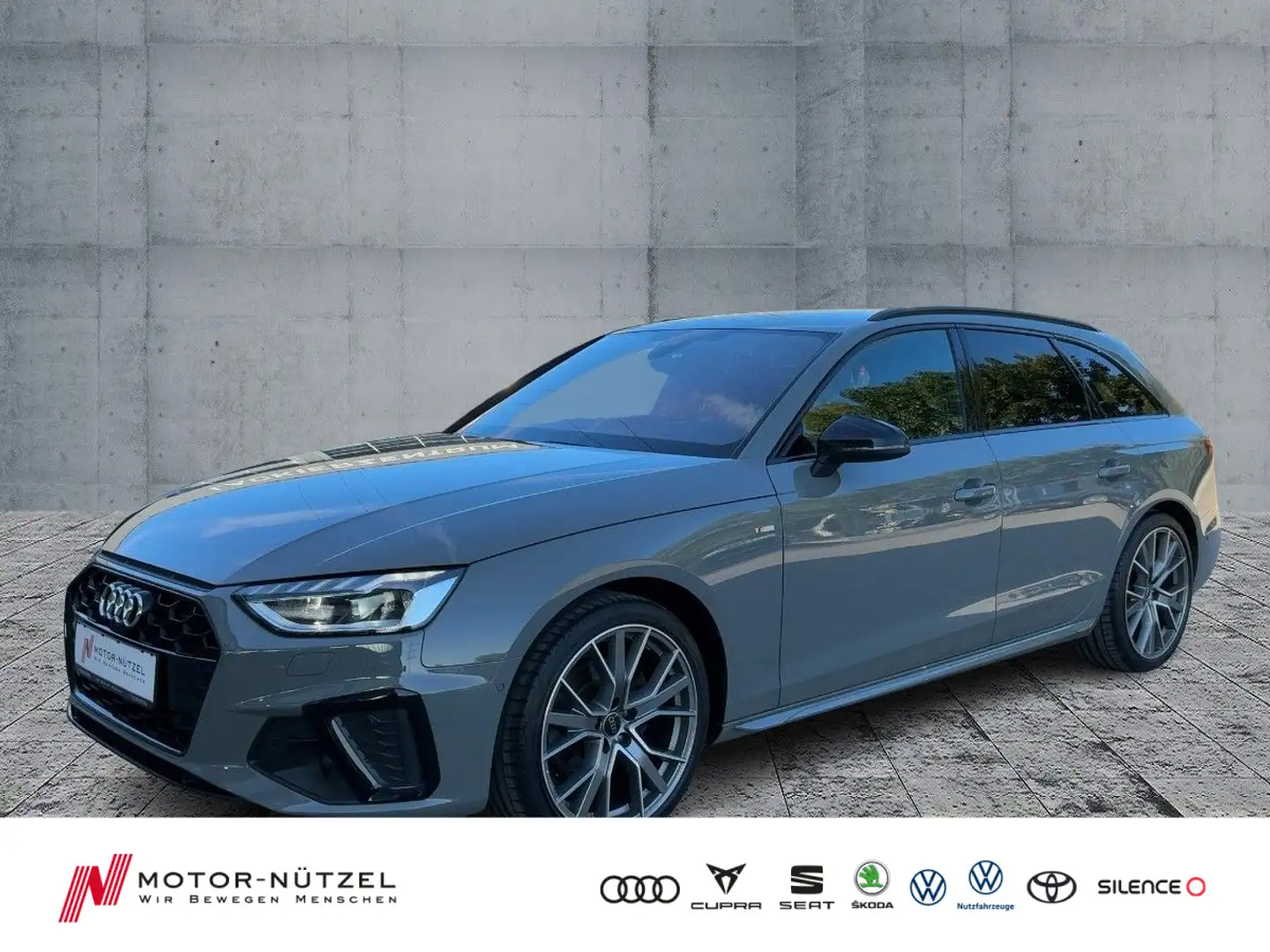 Audi A4 35 TFSI S-TR S-LINE NAVI+AHK+STDHZG+HuD Grijs - 1