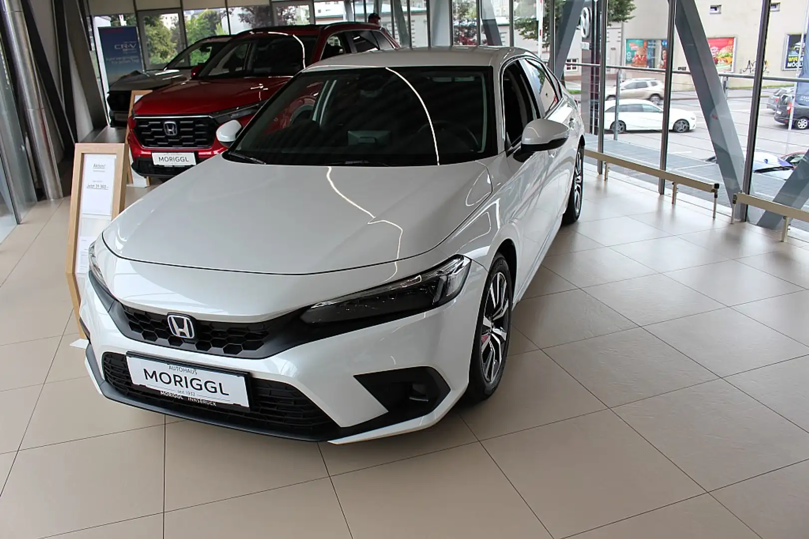 Honda Civic 2.0 i-MMD Hybrid Elegance e-CVT Aut. Vollhybrid... Weiß - 1