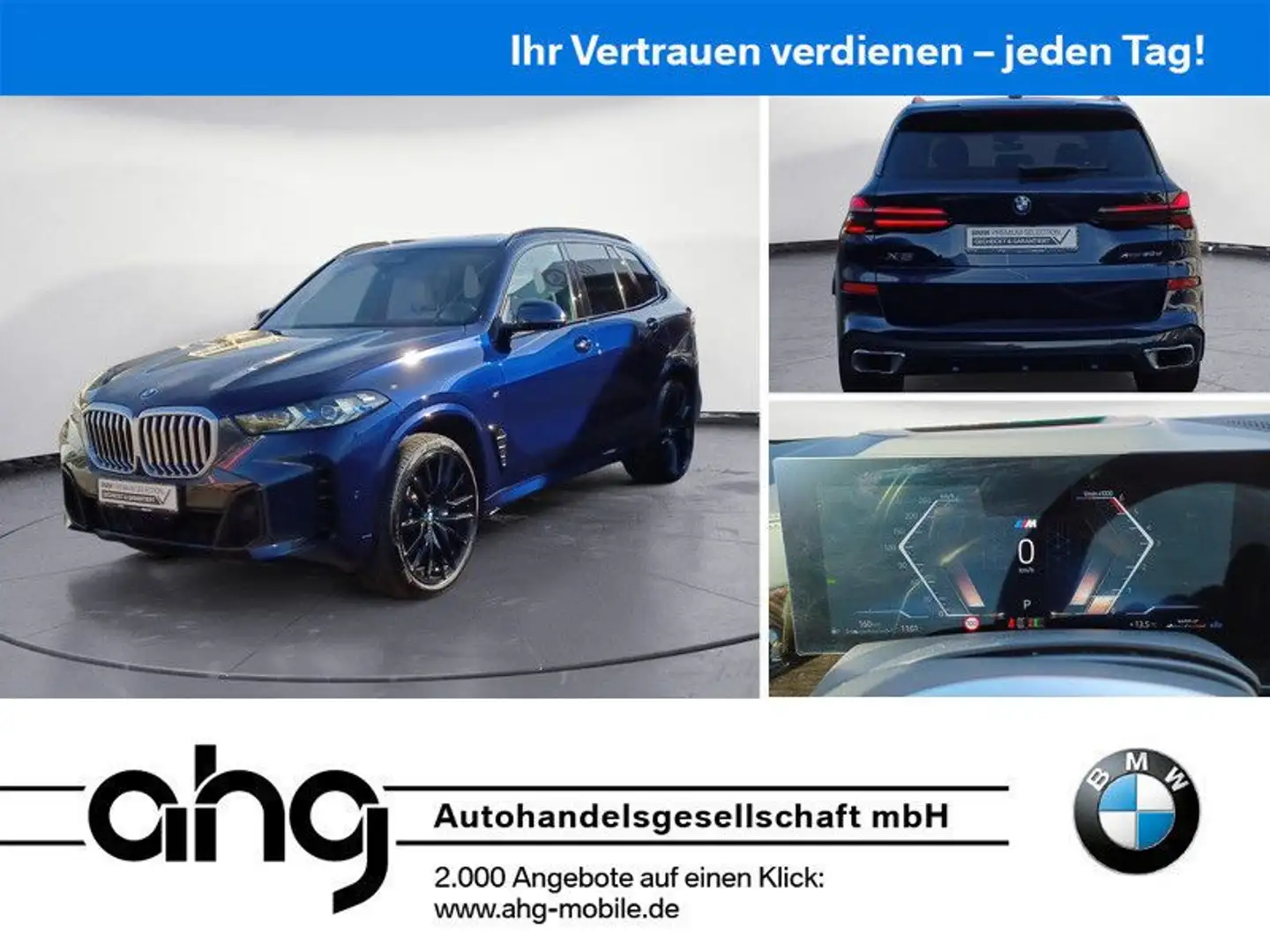 BMW X5 xDrive30d *M-Sportpaket*Navi*Komfortzugang*HA Blau - 1