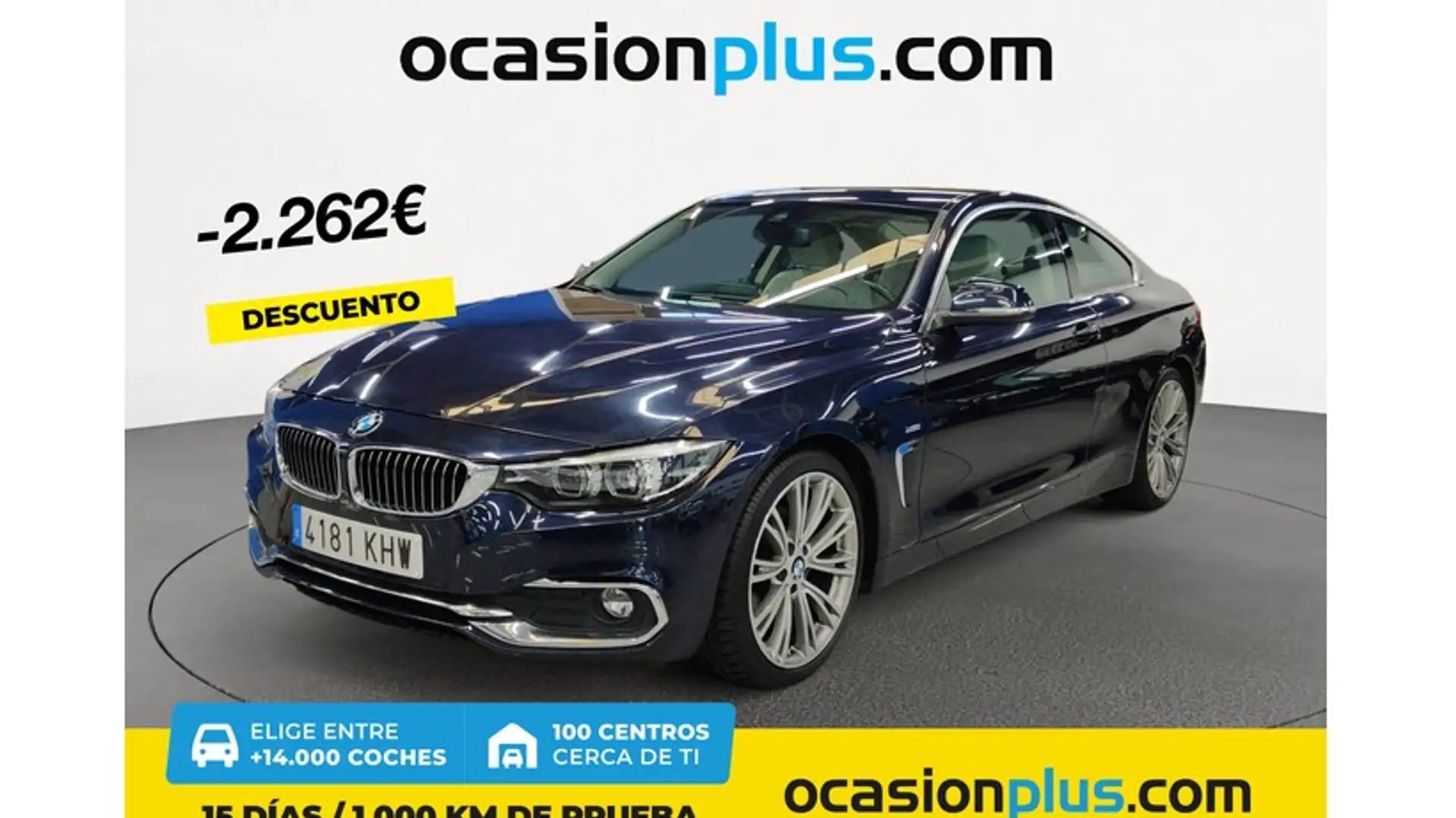 BMW 420 420dA Coupé Bleu - 1