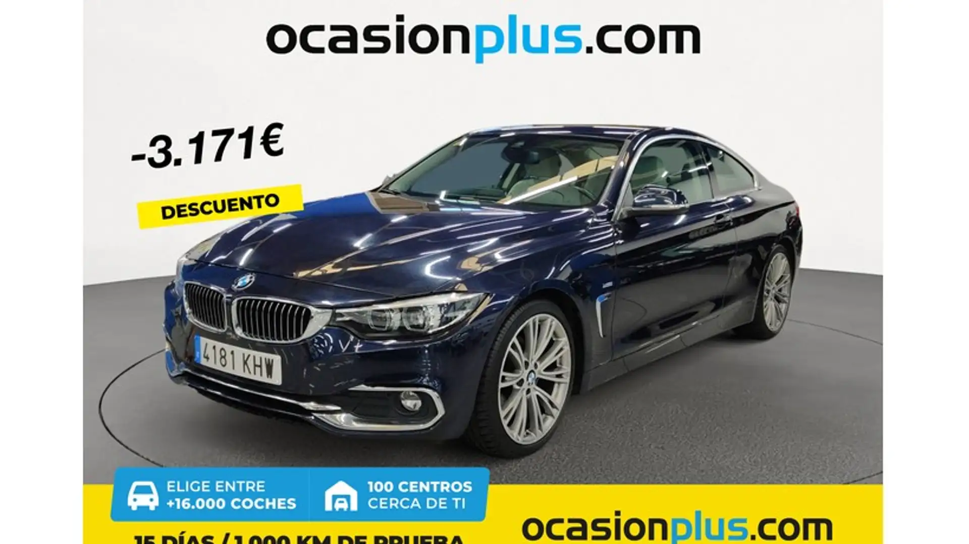 BMW 420 420dA Coupé Bleu - 1