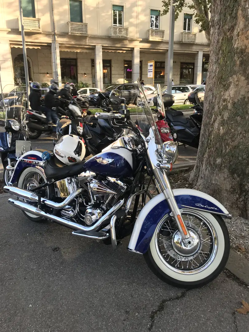 Harley-Davidson Deluxe Softail Deluxe 1585 FLSTN Blu/Azzurro - 2