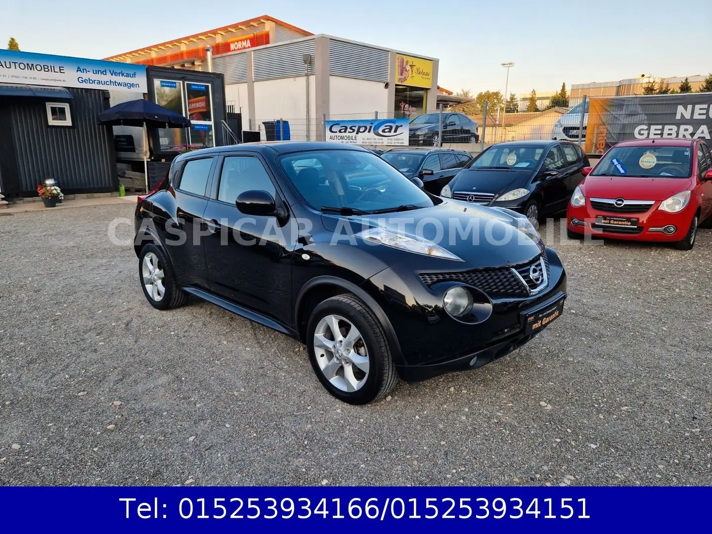 Nissan Juke 1,6 Acenta,KLIMAAUTOM.,NAVI,KAMERA,1.HAND Schwarz - 1
