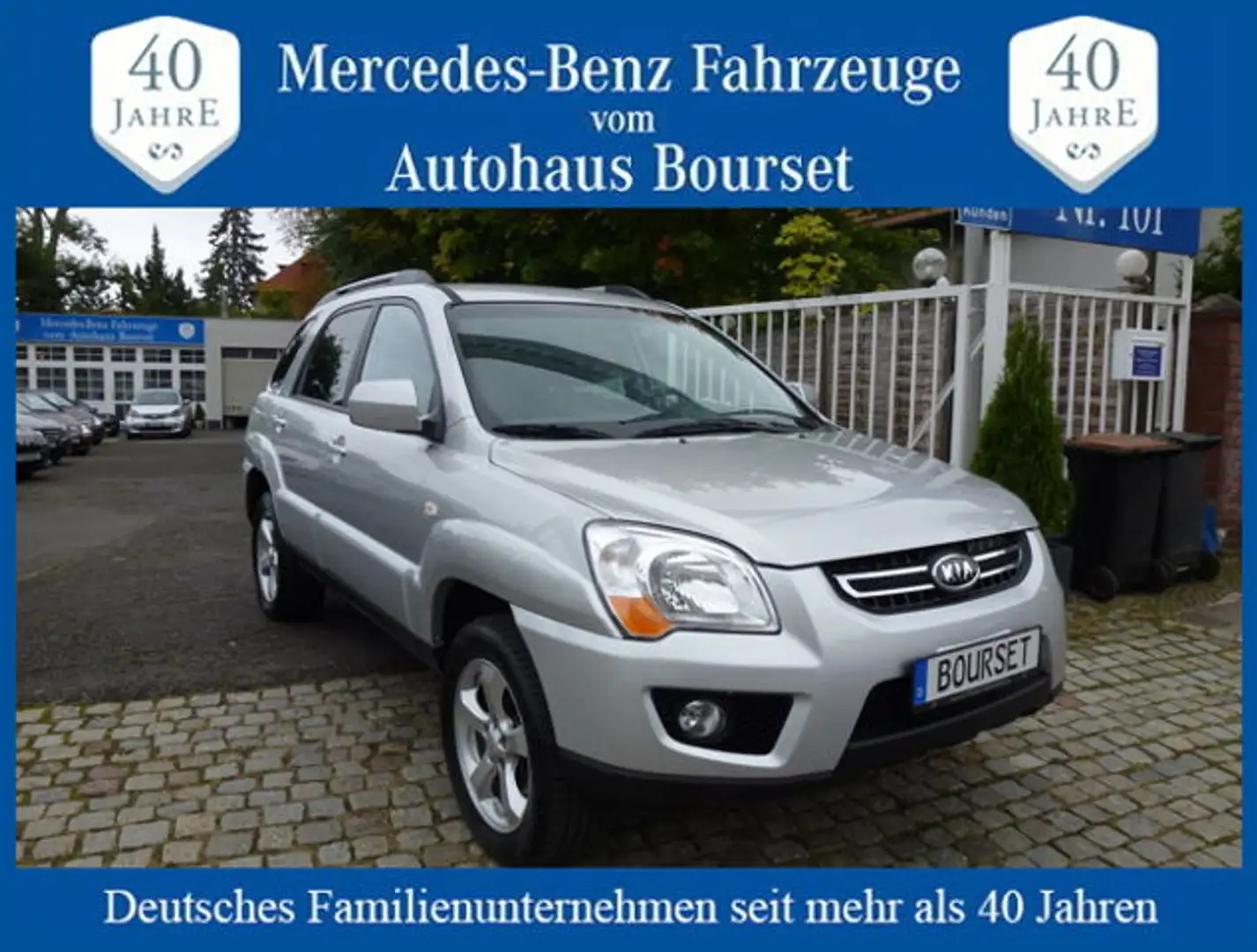 Kia Sportage 2.0 CRDi Autom-Klima-erst 30.000KM-1.Hd Sehr gepfl Silber - 1