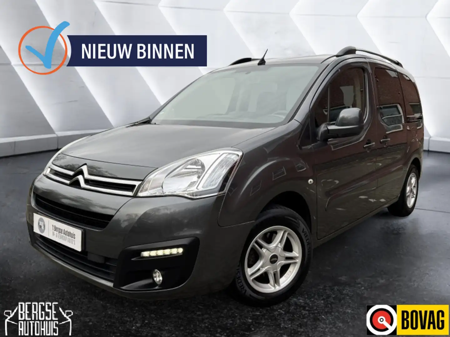 Citroen Berlingo 1.6 BlueHDi Feel Navi Carplay Airco Cruise Lmv Gris - 1