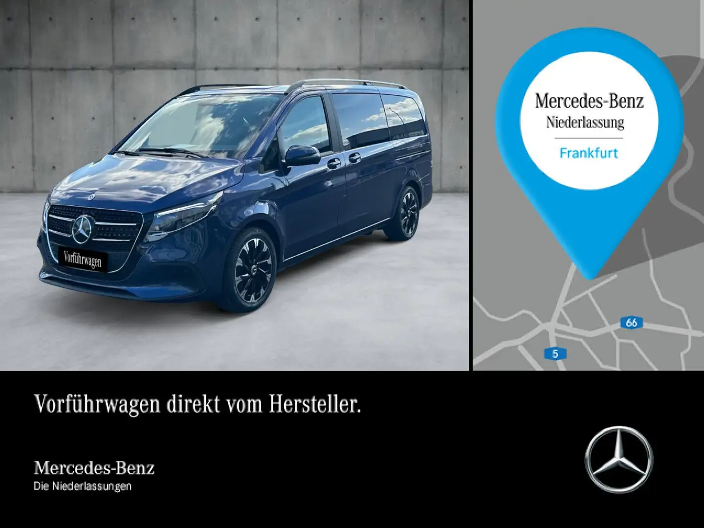 Mercedes-Benz V 250 d STYLE+9G+DIS+Klima+SitzHZ Blau - 1