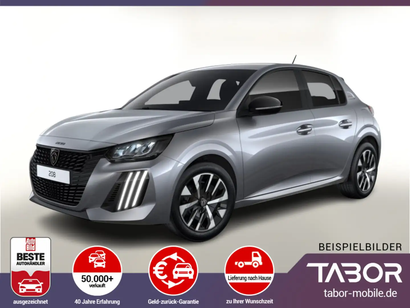 Peugeot 208 100 Style LED PDC Temp CarPlay/AndroidAuto Zilver - 2