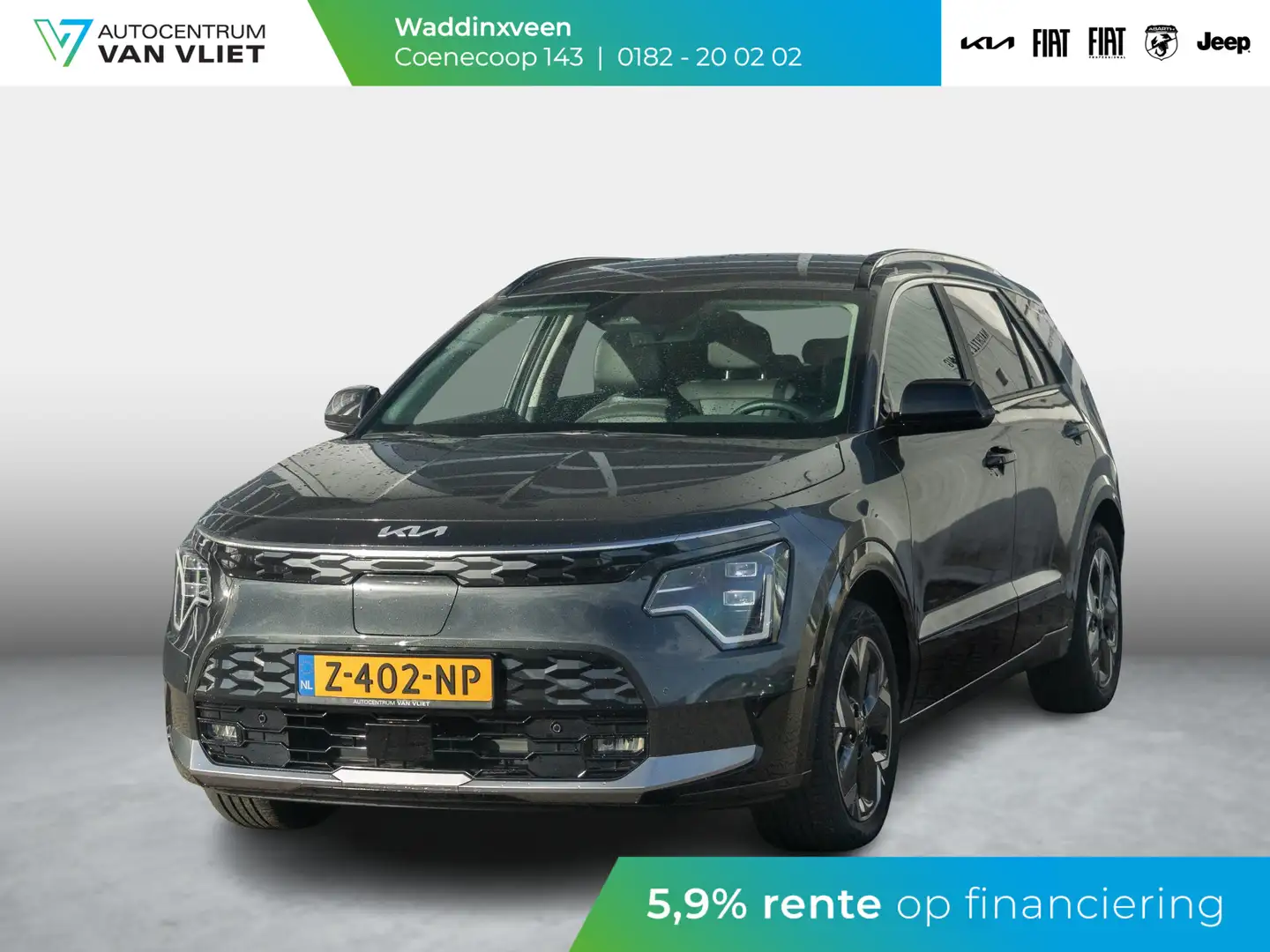 Kia e-Niro EV Edition Advanced 64.8 kWh l 100% SOH l Lederen Gris - 1