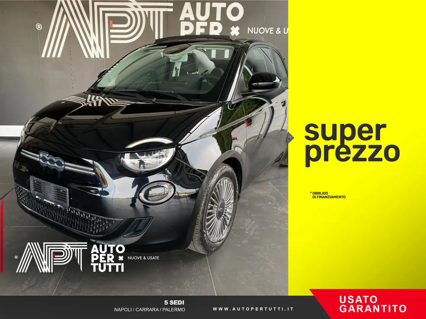 Fiat 500e 500e Cabrio 42 kWh Icon + Nero - 1