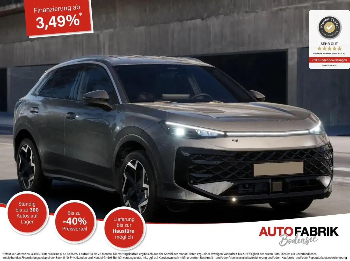 Volkswagen T-Roc R-Line 1.5 eTSI DSG AHK*Android Auto*EasyOpen*SHZ* Grau - 1