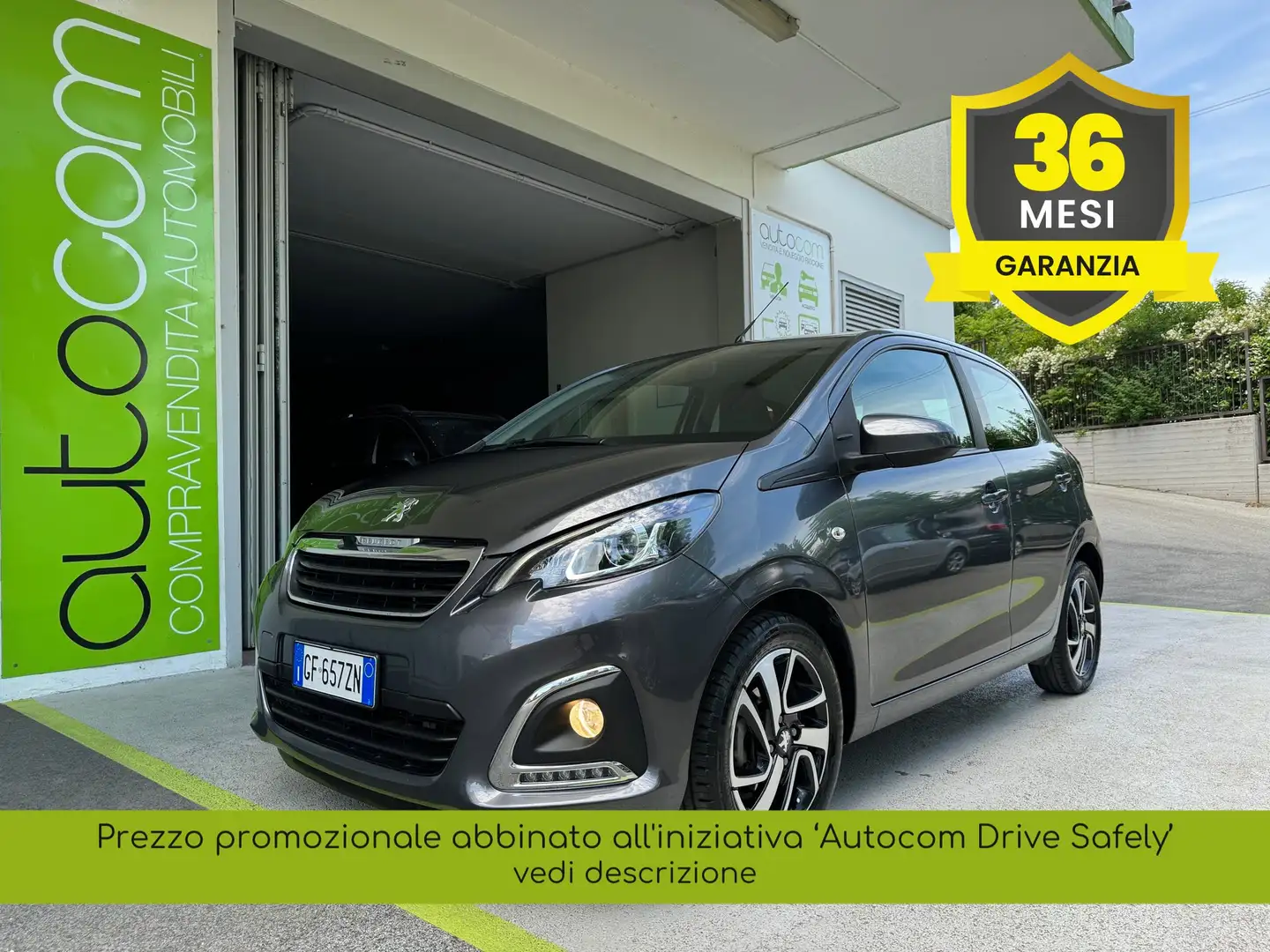 Peugeot 108 5p 1.0 vti Allure Uniprop GARANZIA 36 MESI PROMO Gris - 1