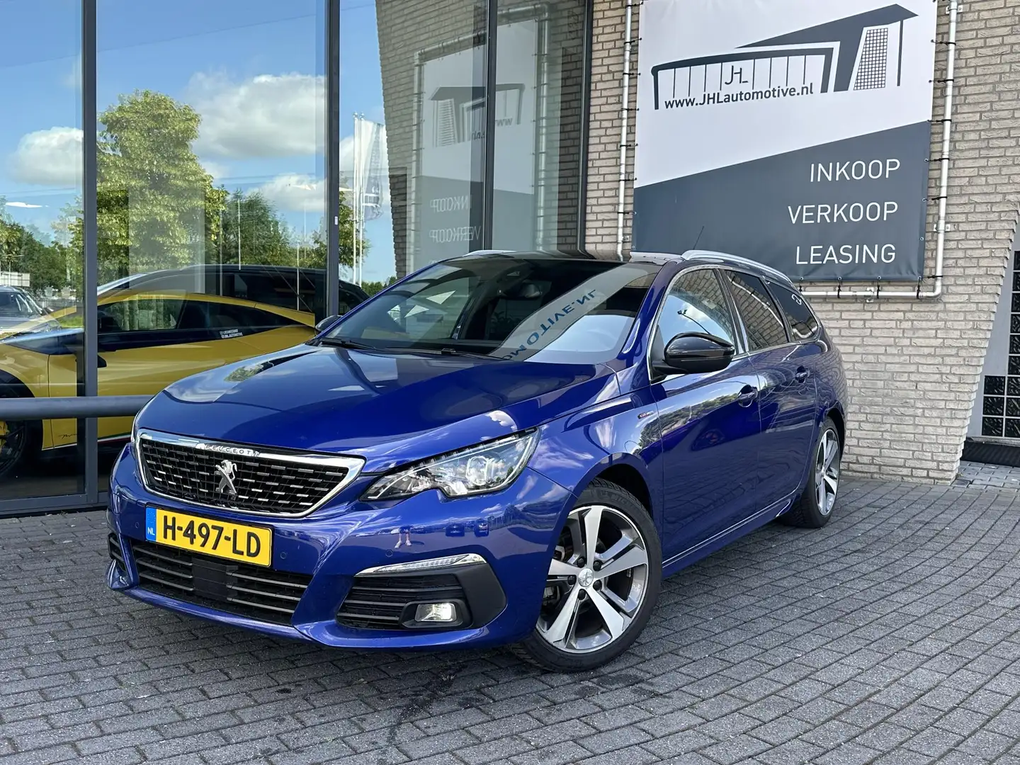 Peugeot 308 SW 1.2 PureTech GT-line*AUTO*PANO*HAAK*ACC*CAM*TEL Blauw - 1