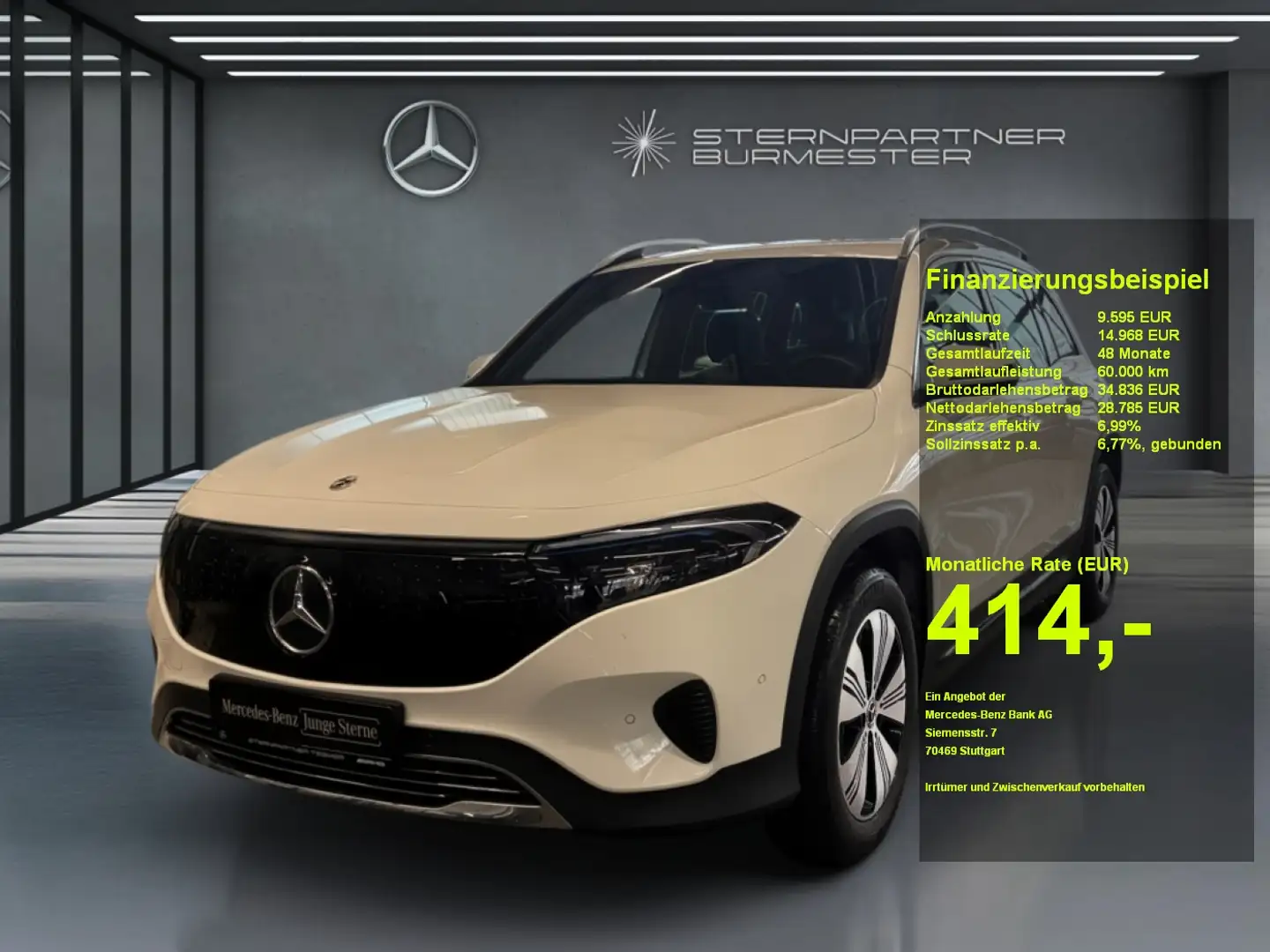 Mercedes-Benz EQB 350 4M Progressive+Navi+Kamera+Ambiente+MBUX Blanc - 1