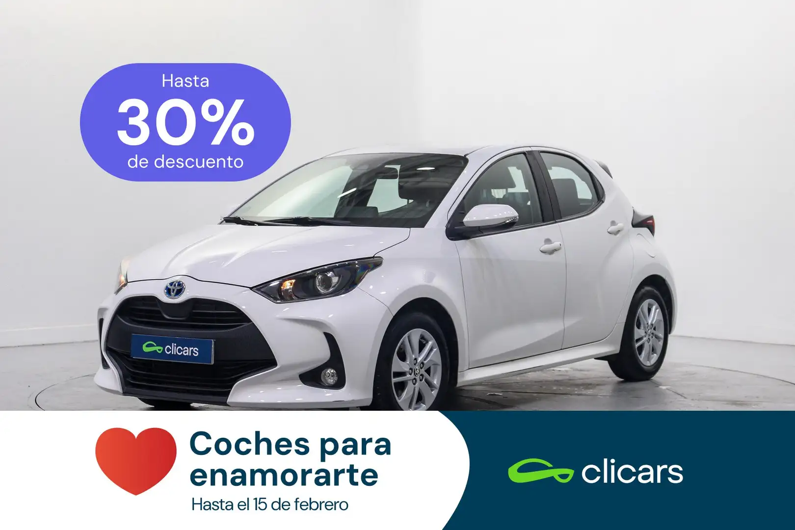 Toyota Yaris 120H 1.5 Business Plus Blanc - 1